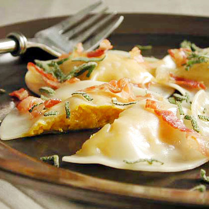 Butternut Squash Ravioli with Pancetta and Sage Butternut Squash Ravioli with Pancetta and Sage