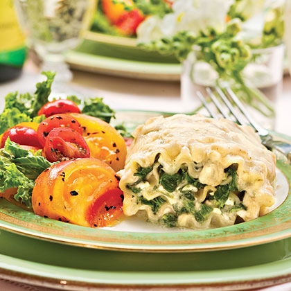 Spinach Lasagna Rollups Spinach Lasagna Rollups