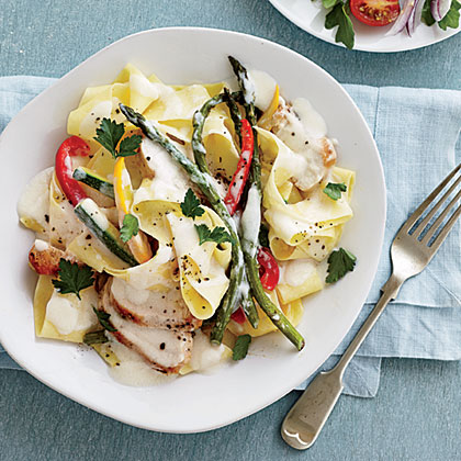 Garden Alfredo with Chicken Garden Alfredo with Chicken