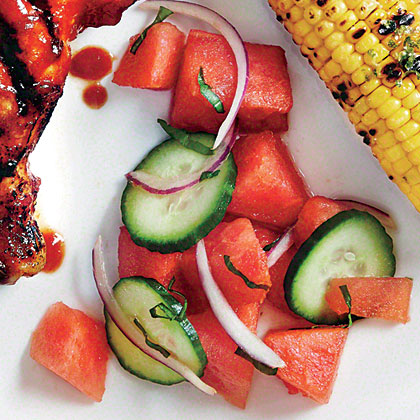 Watermelon-Cucumber Salad Watermelon-Cucumber Salad