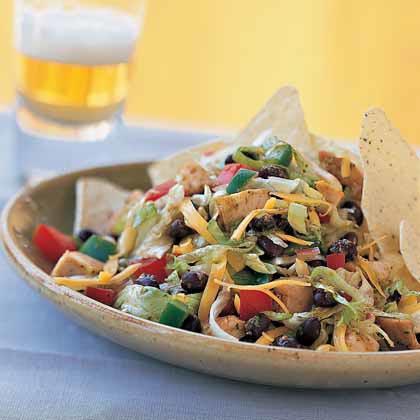 Black Bean-Taco Salad with Lime Vinaigrette Black Bean-Taco Salad with Lime Vinaigrette