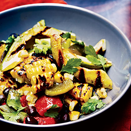 Grilled Corn, Poblano, and Black Bean Salad Grilled Corn, Poblano, and Black Bean Salad