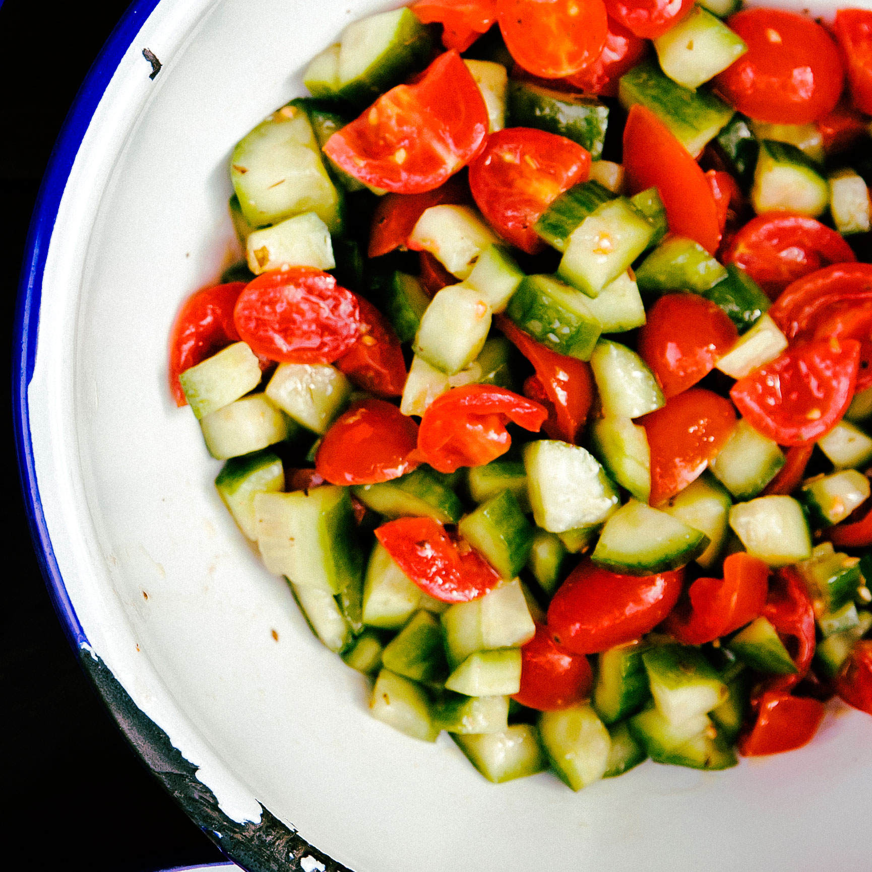 Cucumber-Tomato Salad Cucumber-Tomato Salad