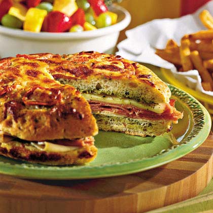 Pesto Focaccia Sandwich