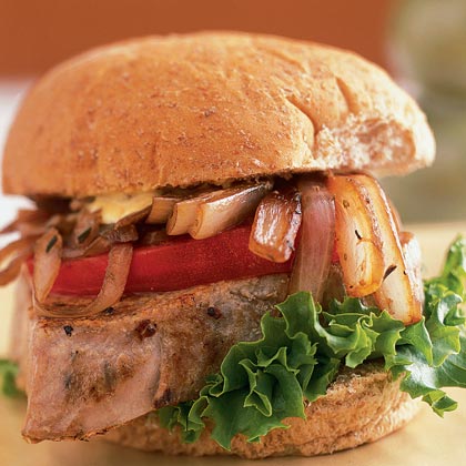 Seared Tuna Sandwich with Balsamic Onions Seared Tuna Sandwich with Balsamic Onions
