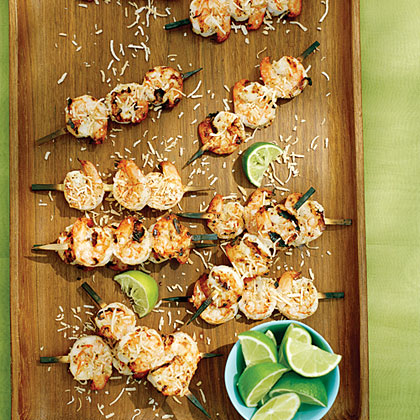 Coconut Lime Shrimp Skewers Coconut Lime Shrimp Skewers