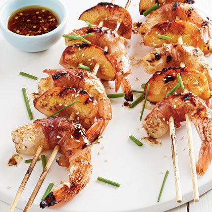 Honey Shrimp Skewers
