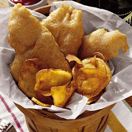 Battered Catfish and Chips Battered Catfish and Chips