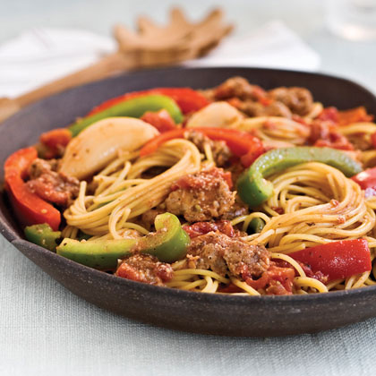 Spaghetti With Sausage and Peppers Spaghetti With Sausage and Peppers