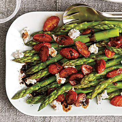 Asparagus with Balsamic Tomatoes Asparagus with Balsamic Tomatoes