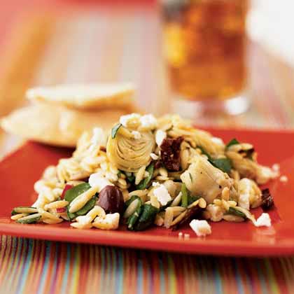 Mediterranean Orzo Salad with Feta Vinaigrette Mediterranean Orzo Salad with Feta Vinaigrette
