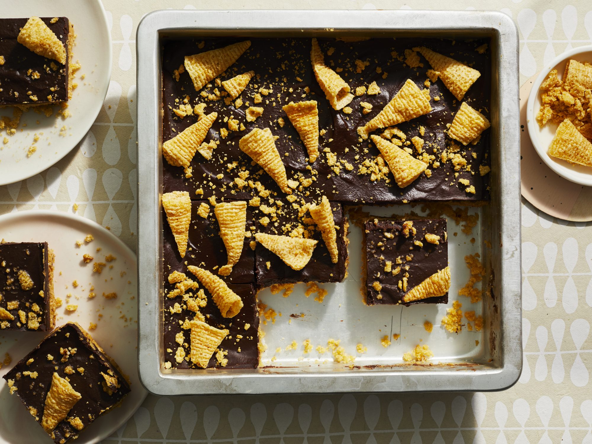 Chocolate-Peanut Butter Bugle Bars Chocolate-Peanut Butter Bugle Bars