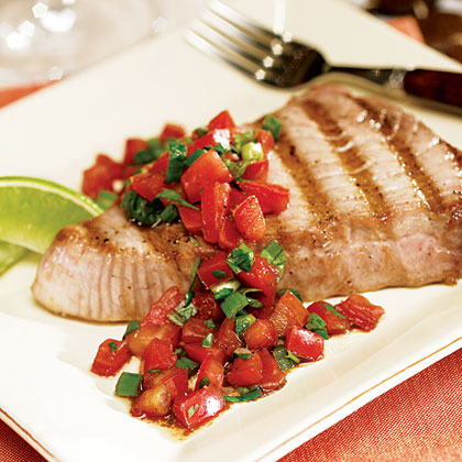 Grilled Tuna Steak with Fresh Salsa Grilled Tuna Steak with Fresh Salsa