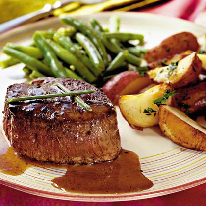 Steaks with Caramel-Brandy Sauce Steaks with Caramel-Brandy Sauce