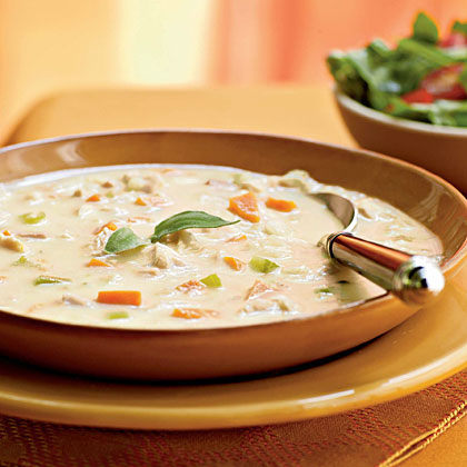 Turkey and Potato Soup with Bacon