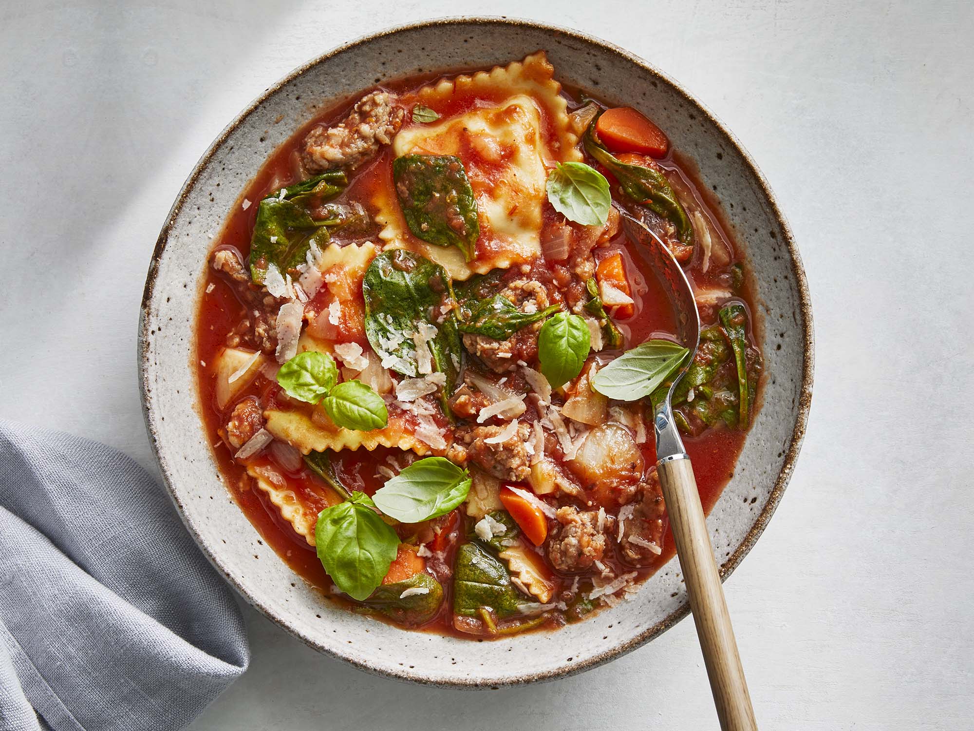 Instant Pot Ravioli Soup
