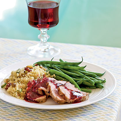 Grilled Pork with Blackberry-Sage Sauce Grilled Pork with Blackberry-Sage Sauce