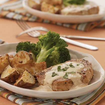 Pork Chops with Mustard Cream Sauce Pork Chops with Mustard Cream Sauce