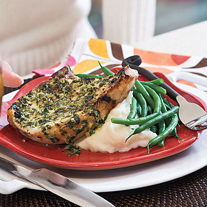 Pork Chops With Herb-Mustard Butter Pork Chops With Herb-Mustard Butter