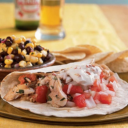Snapper Tacos with Chipotle Cream Snapper Tacos with Chipotle Cream