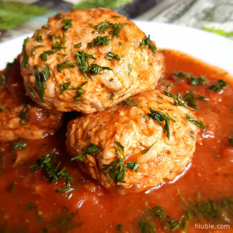 Meatballs with rice