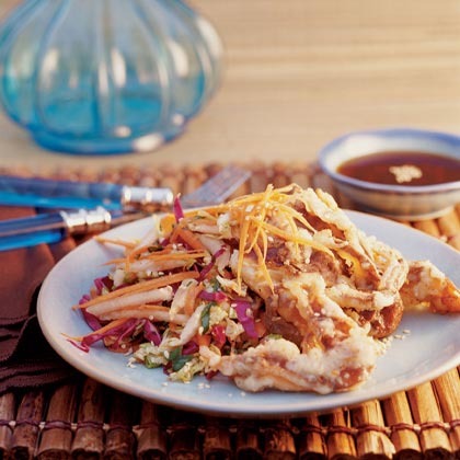 Tempura Soft-shell Crab with Asian Slaw