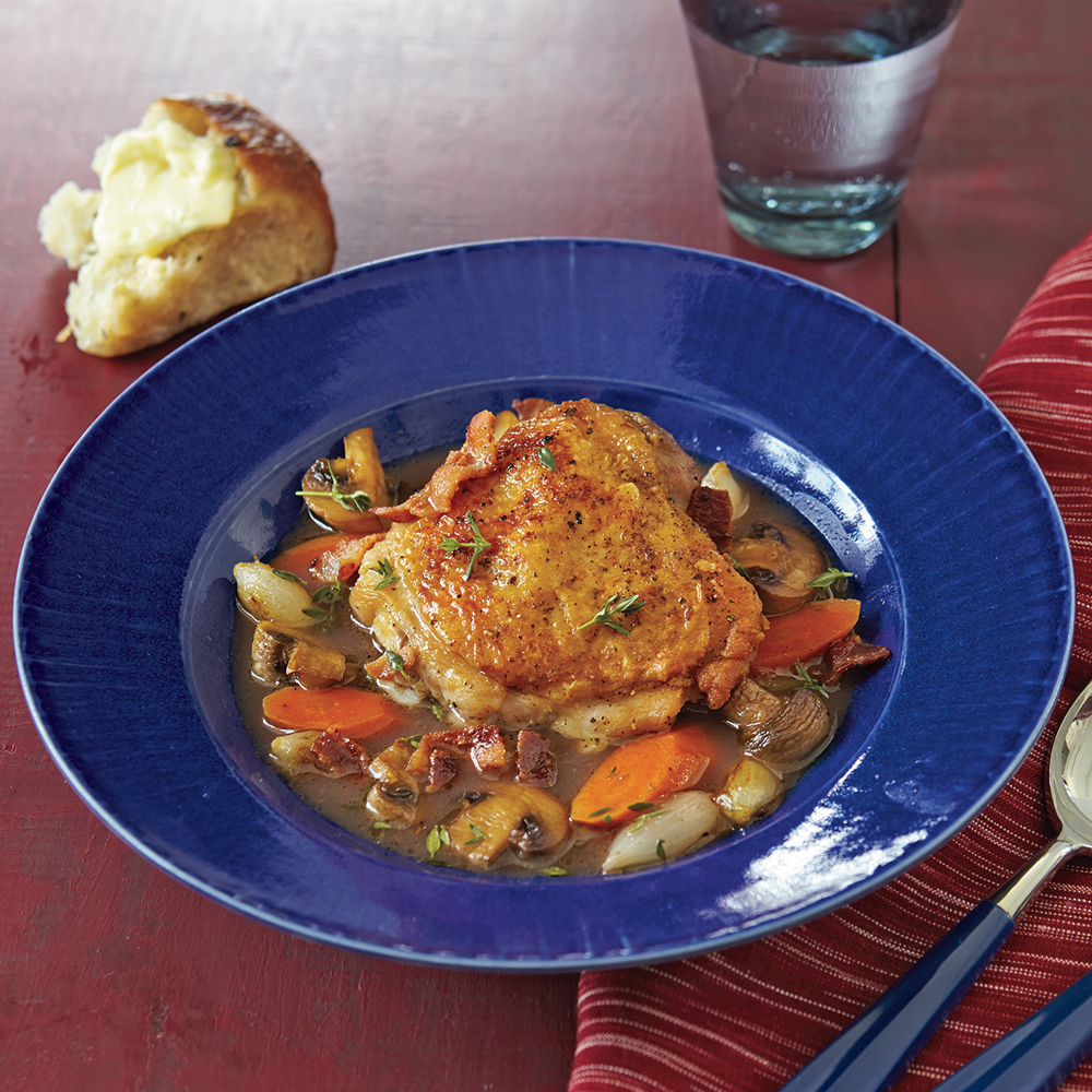 Chicken Stew with Red Wine