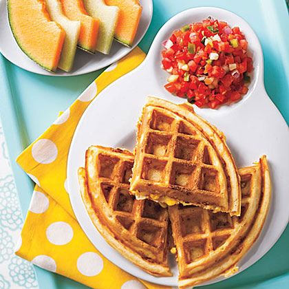 Corn and Cheddar Waffles Corn and Cheddar Waffles