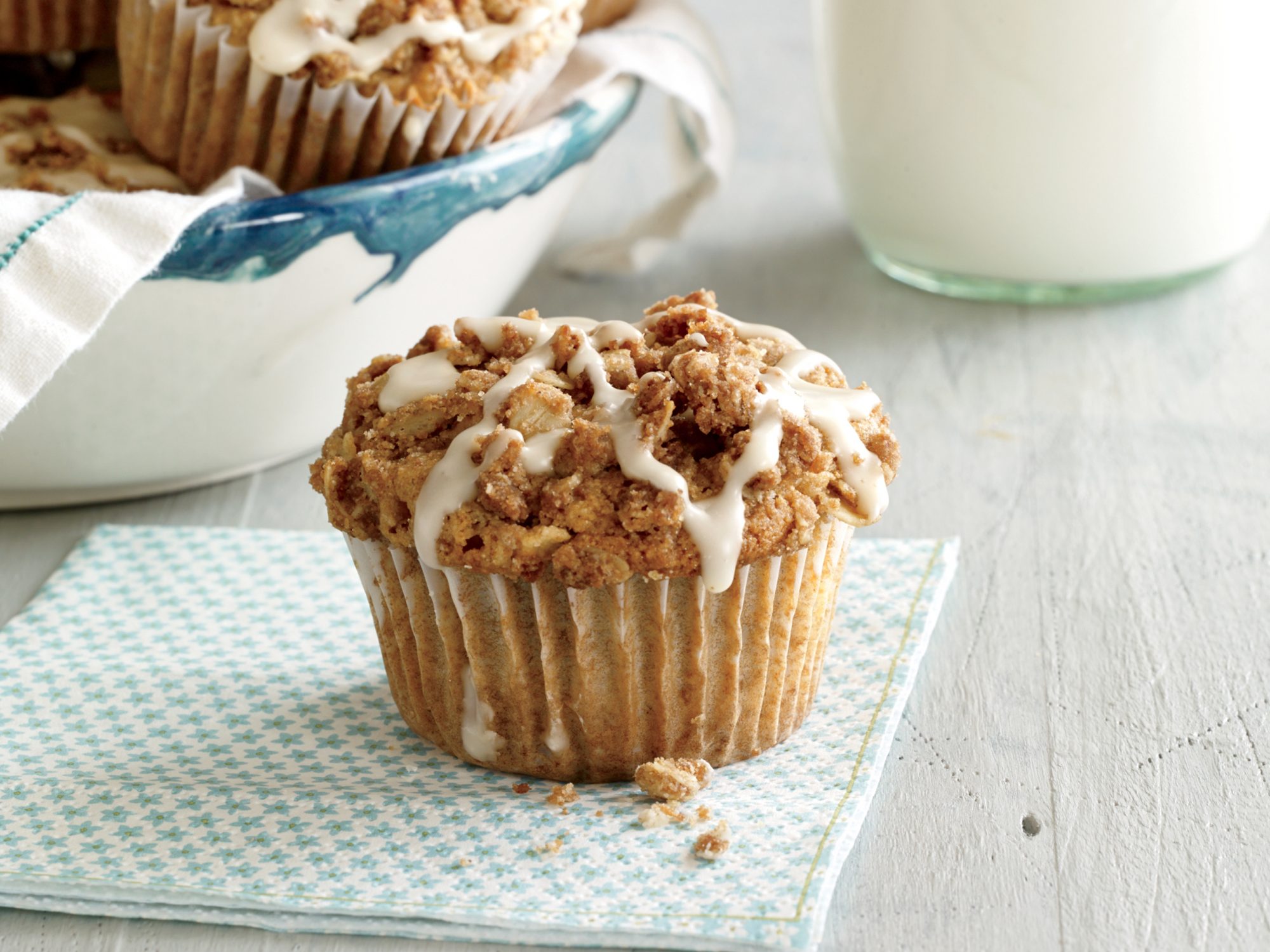 Apple Streusel Muffins with Maple Drizzle Apple Streusel Muffins with Maple Drizzle