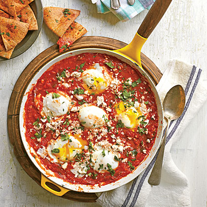 Eggs Simmered in Tomato Sauce Eggs Simmered in Tomato Sauce