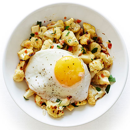 Roasted Cauliflower with a Fried Egg Roasted Cauliflower with a Fried Egg