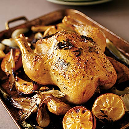 Roasted Chicken with Fennel and Lemon Roasted Chicken with Fennel and Lemon