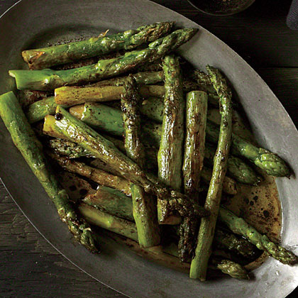 Roasted Asparagus with Balsamic Browned Butter