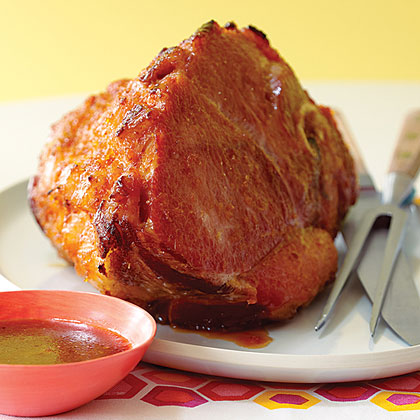 Baked Ham with Sticky Meyer Lemon-Spice Glaze Baked Ham with Sticky Meyer Lemon-Spice Glaze