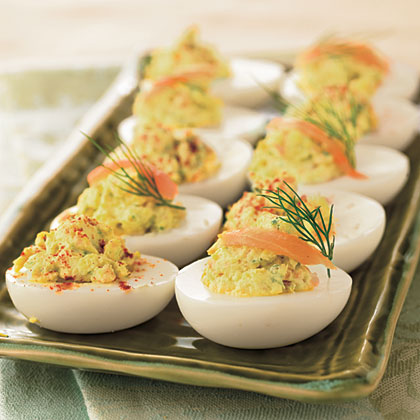 Deviled Eggs with Smoked Salmon and Cream Cheese Deviled Eggs with Smoked Salmon and Cream Cheese