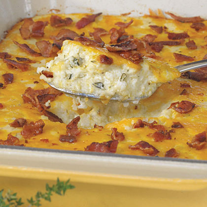 Bacon and Cheddar Cheese Grits Casserole Bacon and Cheddar Cheese Grits Casserole