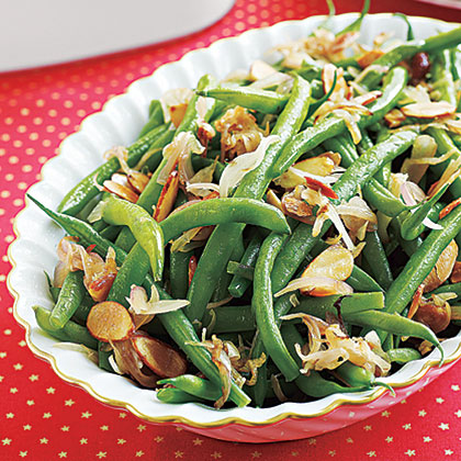 Green Beans with Shallots and Almonds Green Beans with Shallots and Almonds