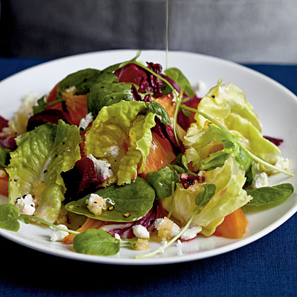 Winter Salad with Roasted Beets and Citrus Reduction Dressing Winter Salad with Roasted Beets and Citrus Reduction Dressing